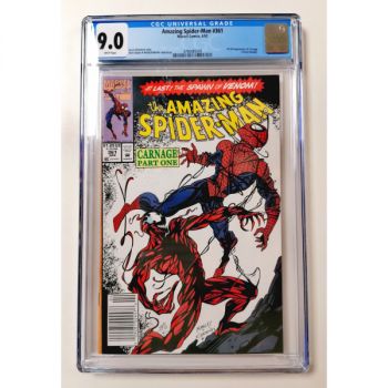 Item Comics – Marvel – Amazing Spider-Man Nr. 361 (1963 1. Serie) – [CGC 9.0 – Weiße Seiten]