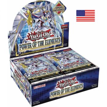 Item *US-Druck VERSIEGELT* Yu-Gi-Oh! - Display – Box mit 24 Boostern – Kraft der Elemente – AMERIKANISCH