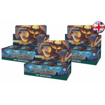 Magic The Gathering – Set mit 3 Boosterboxen – Set – Der Herr der Ringe: Chroniken von Mittelerde – DE