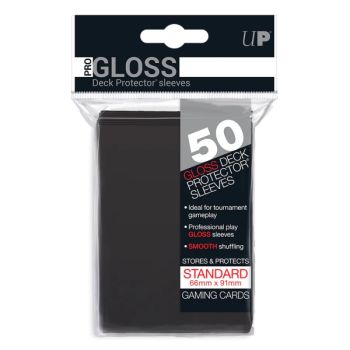 Item 50 Kartenhüllen - Standard - Pro-Gloss: Schwarz - Ultra Pro