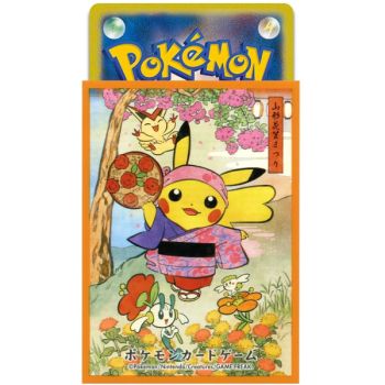 64 Kartenhüllen – Standard – Hanagasa Festival Pikachu Orange – Pokémon Center