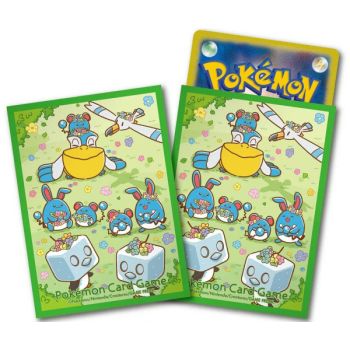 64 Kartenhüllen – Standard – Marill & Blumenkrone – Pokémon Center