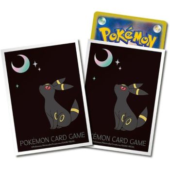 64 Kartenhüllen – Standard – Umbreon Moon, Version mit weißem Rand – Pokémon Center