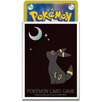 64 Kartenhüllen – Standard – Umbreon Moon, Version mit weißem Rand – Pokémon Center