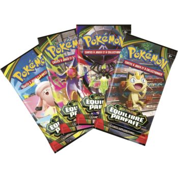 Artset – 4 Mega-Entwicklungs-Booster – Perfekte Balance [ME03][POR] – Pokémon