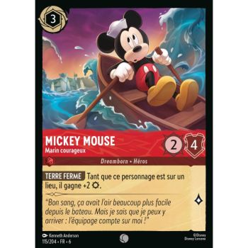 Item Mickey Mouse, tapferer Seemann - 115/204 - AZS - Das Azuritmeer - Brillant - Premium - Französisch