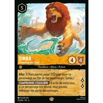 Item Simba, Beschützer der Löwen - 20/204 - AZS - Das Azuritmeer - Brillant - Premium - Französisch