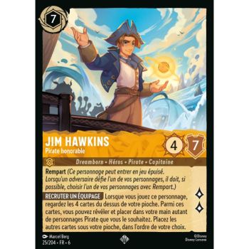 Item Jim Hawkins, Ehrenhafter Pirat - 25/204 - AZS - Das Azuritmeer - Brillant - Premium - Französisch