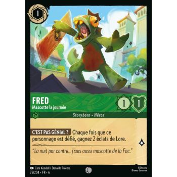 Item Fred, Mascotte by Day – 75/204 – AZS – Das Azuritmeer – Brillant – Premium – Französisch