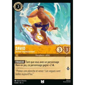 Item David, Awesome Surfer – 8/204 – AZS – Das Azuritmeer – Brillant – Premium – Französisch