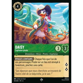 Item Daisy, Piratenkapitänin - 81/204 - AZS - Das Azuritmeer - Super Rare - Französisch