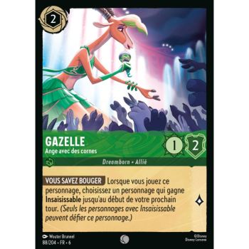 Item Gazelle, Engel mit Hörnern - 88/204 - AZS - La Mer Azurit - Brillant - Premium - Französisch