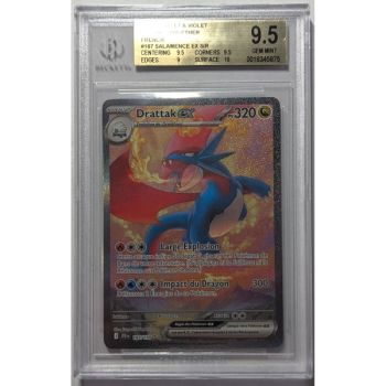 Item [BGS 9.5 – Neuwertig] – Bewertete Karte – Salamence EX SAR 187/159 – S&V Adventure Together – 2025 – Pokémon – Französisch