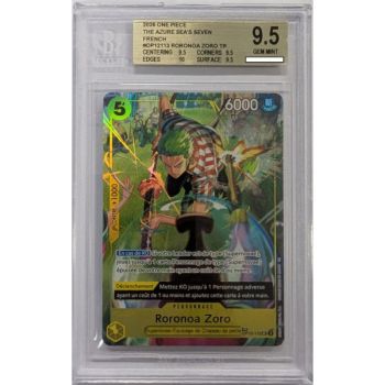 [BGS 9.5 - Gem Mint] - Bewertete Karte - Roronoa Zoro (Treasure Rare) - OP14 Die Sieben des Azurblauen Meeres - 2026 - One Piece - Französisch