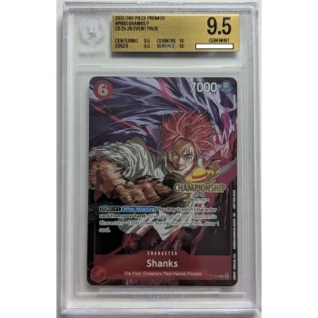 [BGS 9.5 – Neuwertig] – Bewertete Karte – Shanks P-083 – CS 25-26 Event Pack – 2025 – One Piece – Englisch