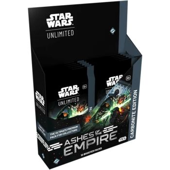 Box mit 12 Carbonite-Boostern – Star Wars Unlimited: Ashes of the Empire – Set 8 – EN