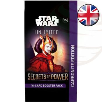 Schachtel mit 12 Karbonit-Boostern – Star Wars Unlimited: Secrets of Power – EN