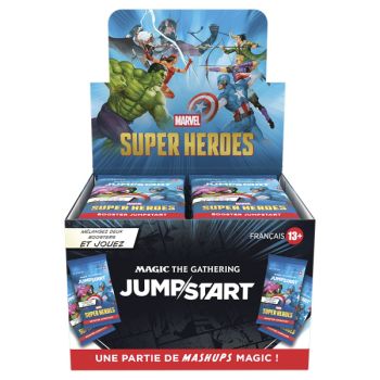 Box mit 24 Jumpstart Boostern – Marvel Superhelden – Magic: The Gathering – FR
