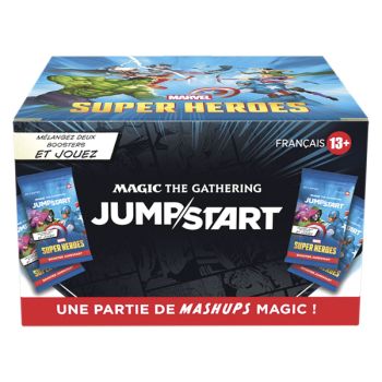 Box mit 24 Jumpstart Boostern – Marvel Superhelden – Magic: The Gathering – FR