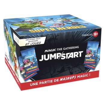 Box mit 24 Jumpstart Boostern – Marvel Superhelden – Magic: The Gathering – FR