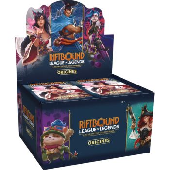 Box mit 24 Boostern – Set 1 Origins – Riftbound League of Legends TCG – Französisch