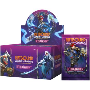 Box mit 24 Boostern – Set 3 Unleashed – Riftbound League of Legends TCG – Französisch