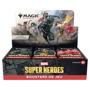 Box mit 30 Spielboostern – Marvel Superhelden – Magic: The Gathering – FR