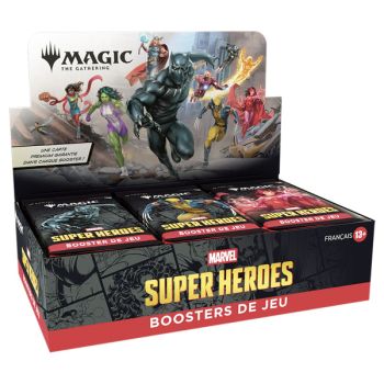 Box mit 30 Spielboostern – Marvel Superhelden – Magic: The Gathering – FR