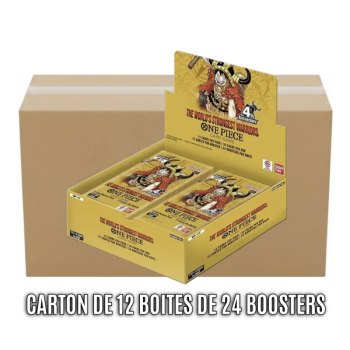 Box mit 12 Boxen à 24 Boostern – OP17: Die stärksten Krieger der Welt – One Piece CG – OP-17 – EN