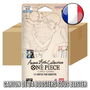 photo Schachtel mit 24 Blister-Boostern – Extra-Booster: Anime 25. Kollektion – One Piece CG – EB-02 – EB02 – FR