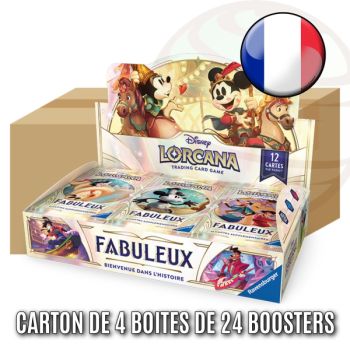 Item Schachtel mit 4 Schachteln mit je 24 Boostern – Kapitel 9: Fabulous – Disney Lorcana – Set 9 – FR