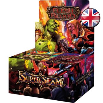 Schachtel mit 4 Schachteln mit je 24 Boostern – Super Slam – Flesh & Blood – FAB – EN