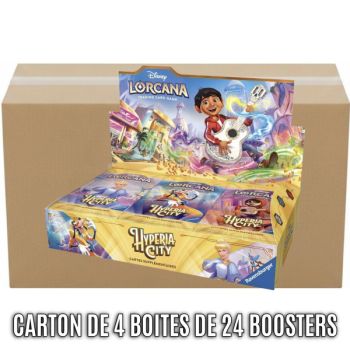 Box mit 4 Boosterpacks – Kapitel 14: Hyperia City – Disney Lorcana – Set 14 – FR