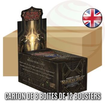 photo Schachtel mit 8 Schachteln mit je 12 Boostern - Mastery Pack Guardian - Flesh & Blood - FAB - EN