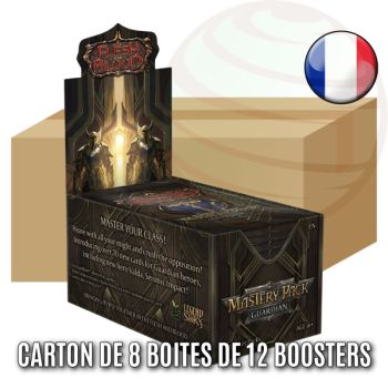 Schachtel mit 8 Schachteln mit je 12 Boostern - Mastery Pack Guardian - Flesh & Blood - FAB - FR