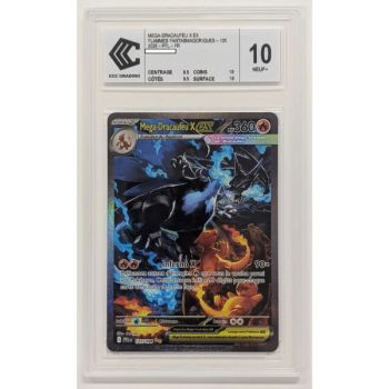 [CCC 10 - Nine+] - Bewertete Karte - Mega-Glurak X-ex 125/094 - Mega-Entwicklung: Phantasmale Flammen - 2025 - Pokémon - Französisch