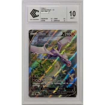 [CCC 10 - Nine+] - Bewertete Karte - Aerodactyl V 180/196 - Schwert & Schild: Verlorene Ursprünge - 2022 - Pokémon - Französisch