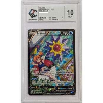 [CCC 10 - Nine+] - Bewertete Karte - Starmie V TG13/TG30 - Schwert & Schild: Strahlende Sterne - 2022 - Pokémon - Französisch
