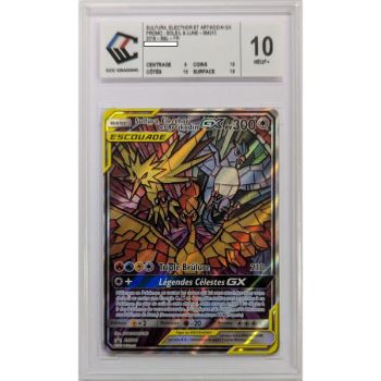 [CCC 10 - Neun+] - Bewertete Karte - Moltres, Zapdos und Arktos GX - Promo - 2019 - Pokémon - Französisch