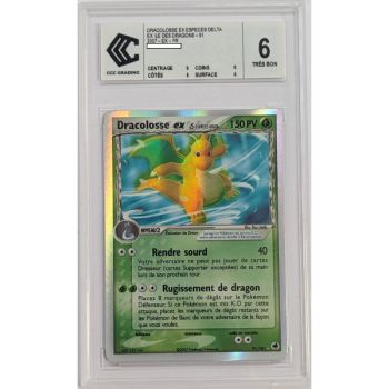 [CCC 6 – Sehr gut] – Bewertete Karte – Dragonite ex 91/101 – EX Dragon Island – 2007 – Pokémon – Französisch