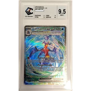 [CCC 9.5 - Neun+] - Bewertete Karte - Knakrack EX 245/182 - Scharlachrot & Lila: Paradox Rift - 2023 - Pokémon - Französisch
