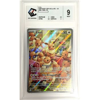 [CCC 9.5 - Nine+] - Bewertete Karte - Evoli 188/167 - Scarlet & Purple: Twilight Masquerade - 2024 - Pokémon - Französisch