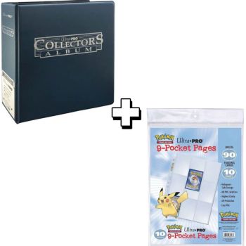 photo Marineblauer Ringordner + 10 Ordnerseiten – Pokémon – Ultra Pro