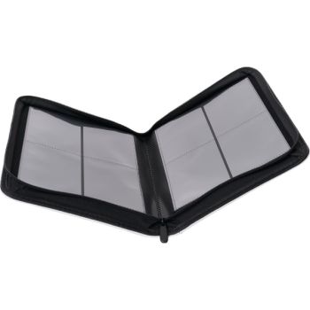 Premium-Toploader-Sammelalbum, weiß – 144 Karten – 4-Taschen-Reißverschluss-Sammelalbum – Newave Collectibles