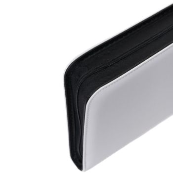 Premium-Toploader-Sammelalbum, weiß – 144 Karten – 4-Taschen-Reißverschluss-Sammelalbum – Newave Collectibles