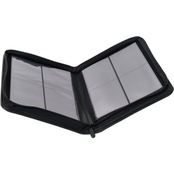 Premium-Toploader-Sammelalbum in Schwarz – 144 Karten – 4-Taschen-Reißverschluss-Sammelalbum – Newave Collectibles