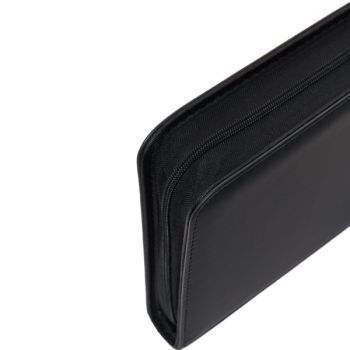 Premium-Toploader-Sammelalbum in Schwarz – 144 Karten – 4-Taschen-Reißverschluss-Sammelalbum – Newave Collectibles