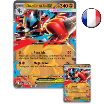 5er-Booster-Pack – Figurensammlung: Mega-Lucario [ME01 - MEG] – Pokémon – FR