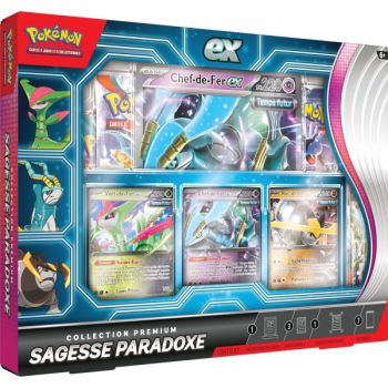 photo Box mit 7 Boostern – Premium-Kollektion: EX Paradox Wisdom – Pokémon – FR 🇫🇷