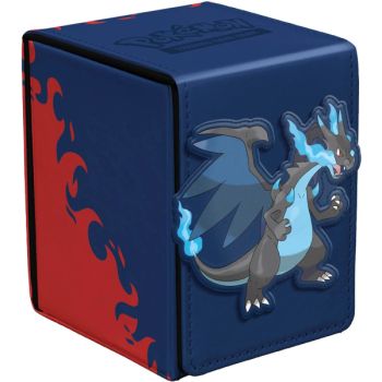 Alcove Flip Deck Box - Mega Charizard X - Ultra Pro - Pokémon